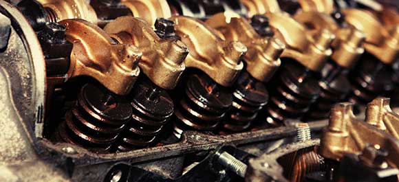 Forklift cylinders up close ready for forklift repair.