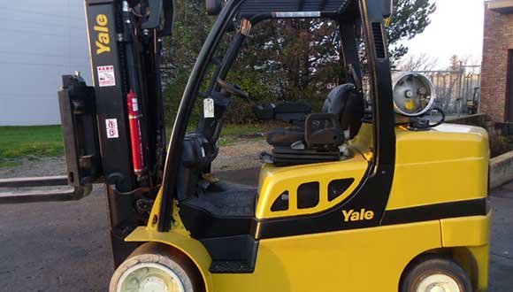 One of the used forklifts for sale at Advantage Material Handling.